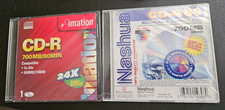 RARE Vintage Lot of 2 Blank CD-R Discs NASHUA & IMATION 700MB 80 Min NEW picture