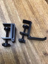 2Pcs Clamp-On under Desk Headphone Holder Students' Desk Hook Women'S Bag Hook picture