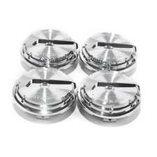 4 PCS 65mm Wheel Center Caps Outer 65mm/2.56in , Inner 57mm/2.24in Chrome picture