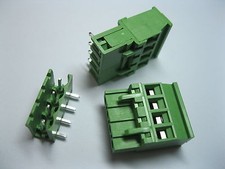 40 pcs 5.08A 5.08mm Angle 4 pin Screw Terminal Block Connector Pluggable Type picture