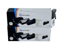 Dell E525W Yellow Toner Cartridge Compatible 593 BBJW Lot Of 2 New Sealed picture