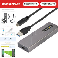 M.2 NVMe SATA SSD Enclosure USB-C 10Gbps High-Speed External Drive Case picture