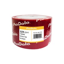 50 PC PioData 52X 700 MB 80 MIN CD-R White Top non-printable Blank Disc 831-700 picture