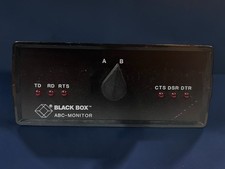 Black Box SW015B-FFF ABC-Monitor RS232 DB25 Serial A/B Switch Vintage picture