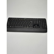 Logitech K520 Wireless Full Size Keyboard Black Silver Multimedia Keys K520 picture