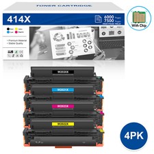 WITH CHIP 4x Toner for HP 414X W2020X Laserjet Pro MFP M479fdw M479fdn M454dn picture