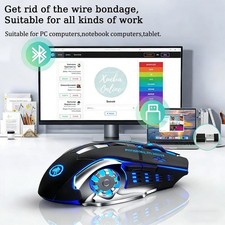 Wireless 3D Scroll Ergonomic Computer Mouse Bluetooth 2400DPI 2.4G Gaming Mice picture
