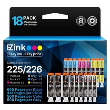 E-Z Ink PGI-225 CLI-226 Ink Cartridge for Canon MG6220 MG6120 MG8220 MG8120 18 picture