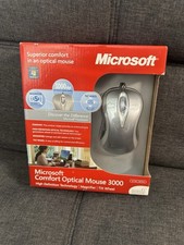Microsoft Comfort Optical Mouse 3000 Wired USB Gray New Sealed picture
