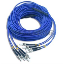 ST-ST UPC 4 Cores Armored Fiber Patch Cord SM 4 Strand Fiber Optic Cable 15M picture