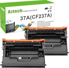 Aztech Compatible Black Toner Cartridge Replacement for HP 37A CF237A M607 M608 picture