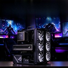 Motherboard Open Frame PC Case CNC Aluminum Dual System 360 Water Cooling Test picture