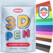 300 X ORKAN 3D Pen Filament Refills | Only Compatible with the 3Doodler Start+ | picture