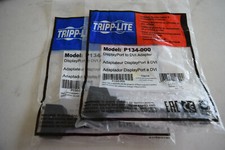 2 Pack Tripp-lite Model P134-000 Displayport to DVI adapter - Dual Monitor  picture