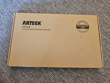 Arteck HB030B Universal Slim Portable Wireless 3.0 7-Color Backlit Keyboard -NEW picture