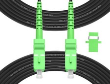 -20M(66ft) SC/APC to SC/APC Outdoor Fiber Optic Cable, Simplex Single Mode Fi... picture