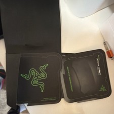 Razer Mouse Pad Black and Green Logo Design picture