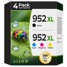 952XL Ink Cartridges for Office Jet Extra large, Black, Cyan, Magenta, Yellow picture