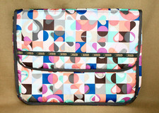 LESPORTSAC Padded Laptop Sleeve Case Multicolor Hearts Circles Blue Green Orange picture