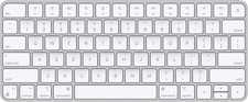 Apple Magic Wireless Rechargeable Keyboard 78 Keys Silver/White A2450 with Cable picture