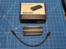 SilverStone MS12-40G SuperSpeed 40Gbps+ USB-C NVMe M.2 SSD Enclosure w/ Cooling picture