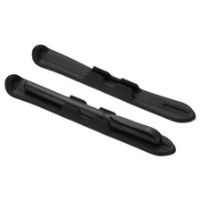 2 Pcs 6.9'' Silicone Pencil Holder with Strong Adhesive Grip Sleeve, Black picture