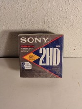NOS Sony 2HD IBM FORMATTED MICROFLOPPY DISK 10 PACK DOS 3.3 AND UP picture