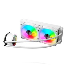 Liquid CPU Cooler 240mm White Minimalist In-One Water Cooling System Radiator picture