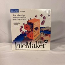 Claris FileMaker Pro 4.0 for Windows Vintage Database Software New Sealed Box picture