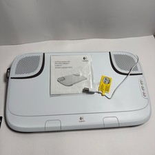 Logitech Speaker Lapdesk N550 USB Laptop Stand Integrated Stereo Audio picture