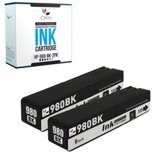 2-Pack Compatible CMYi 980 Black Ink for HP OfficeJet Enterprise Color X585f picture