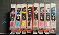 Canon Pro-100 CLI-42 Modified & Empty Flushed Set, Best Plugs & Storage Clips picture