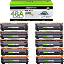 10PACK Replacement HP 48A LaserJet Ink Toner Cartridge (CF248A Black) New & Seal picture