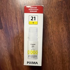Genuine Canon Pixma 21 Y Ink Bottle, Yellow picture