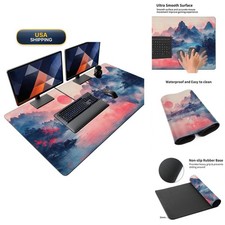 Japanese Ink Wash Landscape Extended XXL Gaming Mouse Pad 48x24 in picture