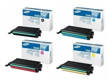 4 GENUINE Toner SAMSUNG CLP-610 CLP-660 CLX-6210 6240 / Y660B M660B C660B K660B picture