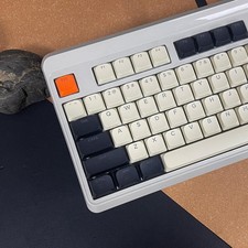 Low Profile Keycaps PBT Shine Through Caps Retro Carbon Color MX Switches picture