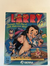 Sierra Leisure Suit Larry 5 MS-DOS Big Box PC Game w/ 3.5