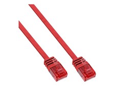 InLine Lan Slim U/UTP Cat.6 Red 10m 10m Rj-45 Copper Wire Patch Cable 71600R picture