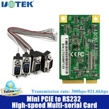 Mini PCI-E to RS232 Serial Card 4 Ports High Speed Converter DB9 Anti-lightning picture