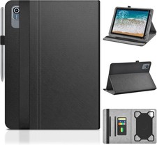 Case for 10.1 Inch Tablet, PU Leather, Rear Camera Hole, Black Cover picture
