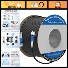 100M Armored Outdoor Fiber Optic Cable, Single Mode Duplex 9/125μm, LSZH Jacket, picture
