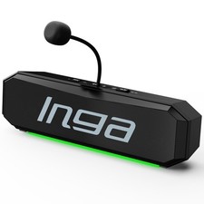 Computer Speakers With Detachable Mic USB Soundbar RGB Lighting PC Mac picture