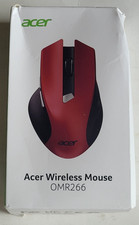 Acer Wireless Mouse OMR266 2.4GHz Adjustable DPI Ergonomic Side Button Red picture