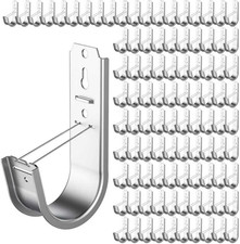 Cable Support J Hook Galvanized Steel 2 Inch Pack of 100 for Cable Management picture
