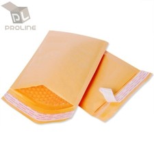 ProLine 100 #0 Extra Wide CD DVD Kraft Bubble Shipping Mailers Envelopes 6x10 picture