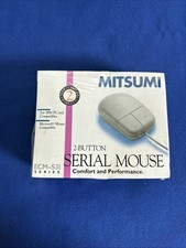 VINTAGE Mitsumi 2-Button Serial Mouse ECM-S31 SEALED NEW picture