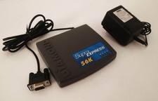 Diamond Supra Express 56 56K External Fax Modem SUP2730 + Power Supply TESTED picture