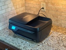 HP OfficeJet 3830 All-in-One Wireless Printer Scan Copy Fax + NEW HP 63 Black In picture