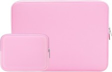 14 Inch Laptop Sleeve Case Protective Soft Padded Zipper Cover Carrying Bag Pink picture